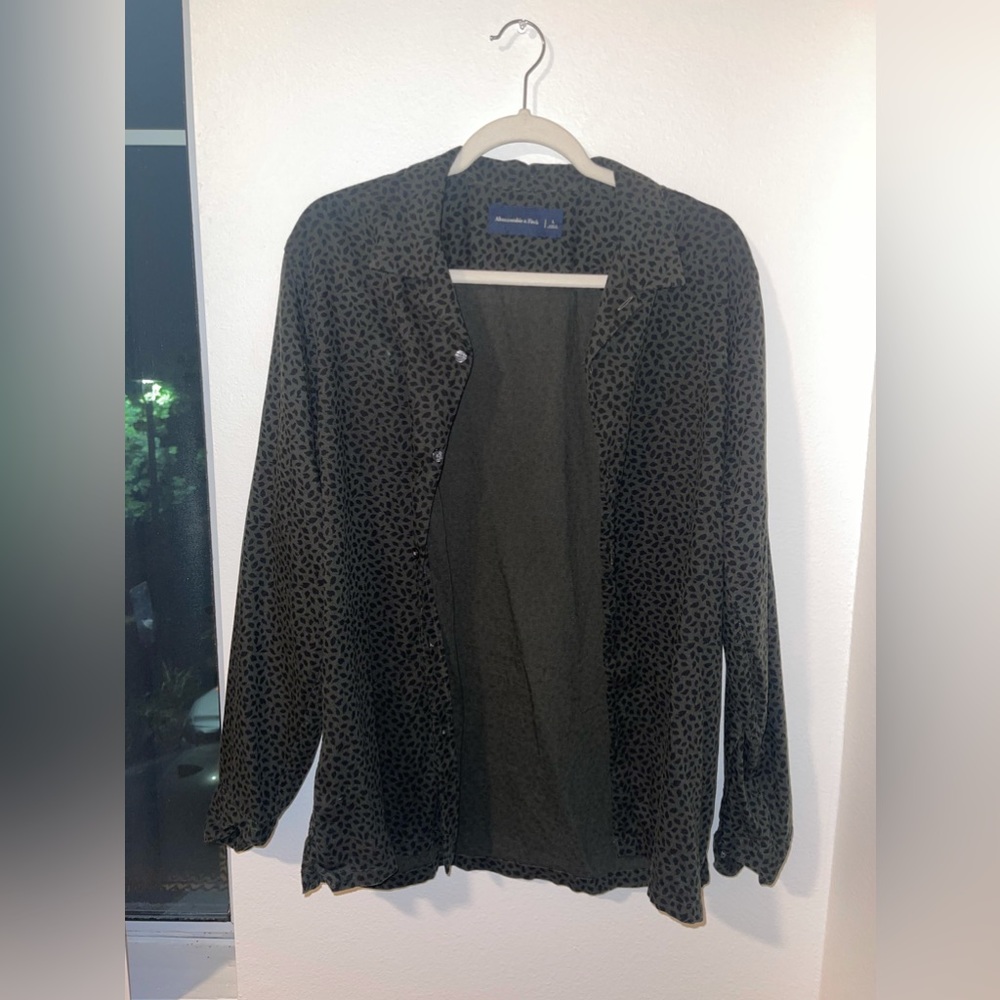 Abercrombie Patterned Long Sleeve Button-Up - image 1